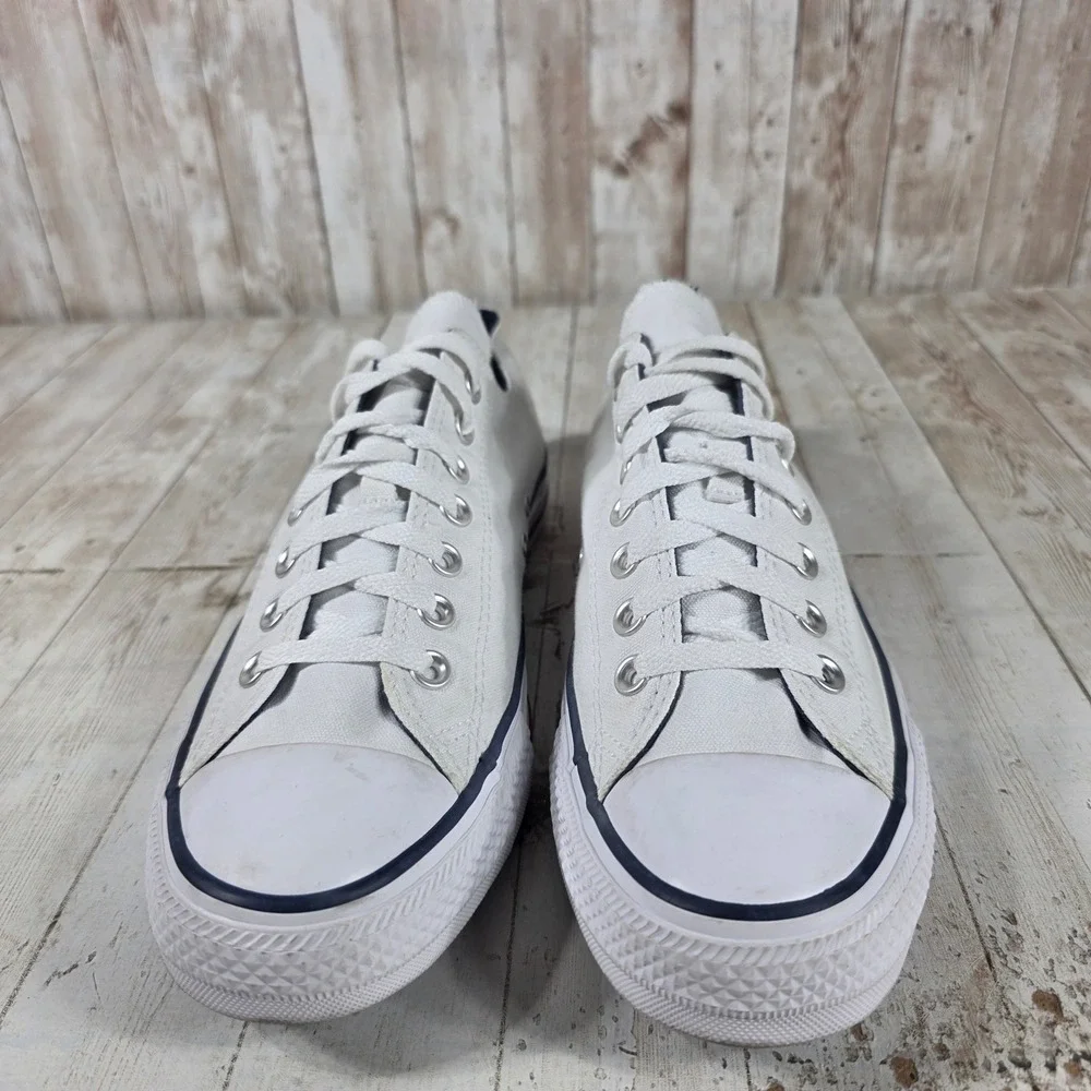 Converse Chuck Taylor All Star Low Top White Canvas Mens 9 Womens 11 145334F - Picture 2 of 8